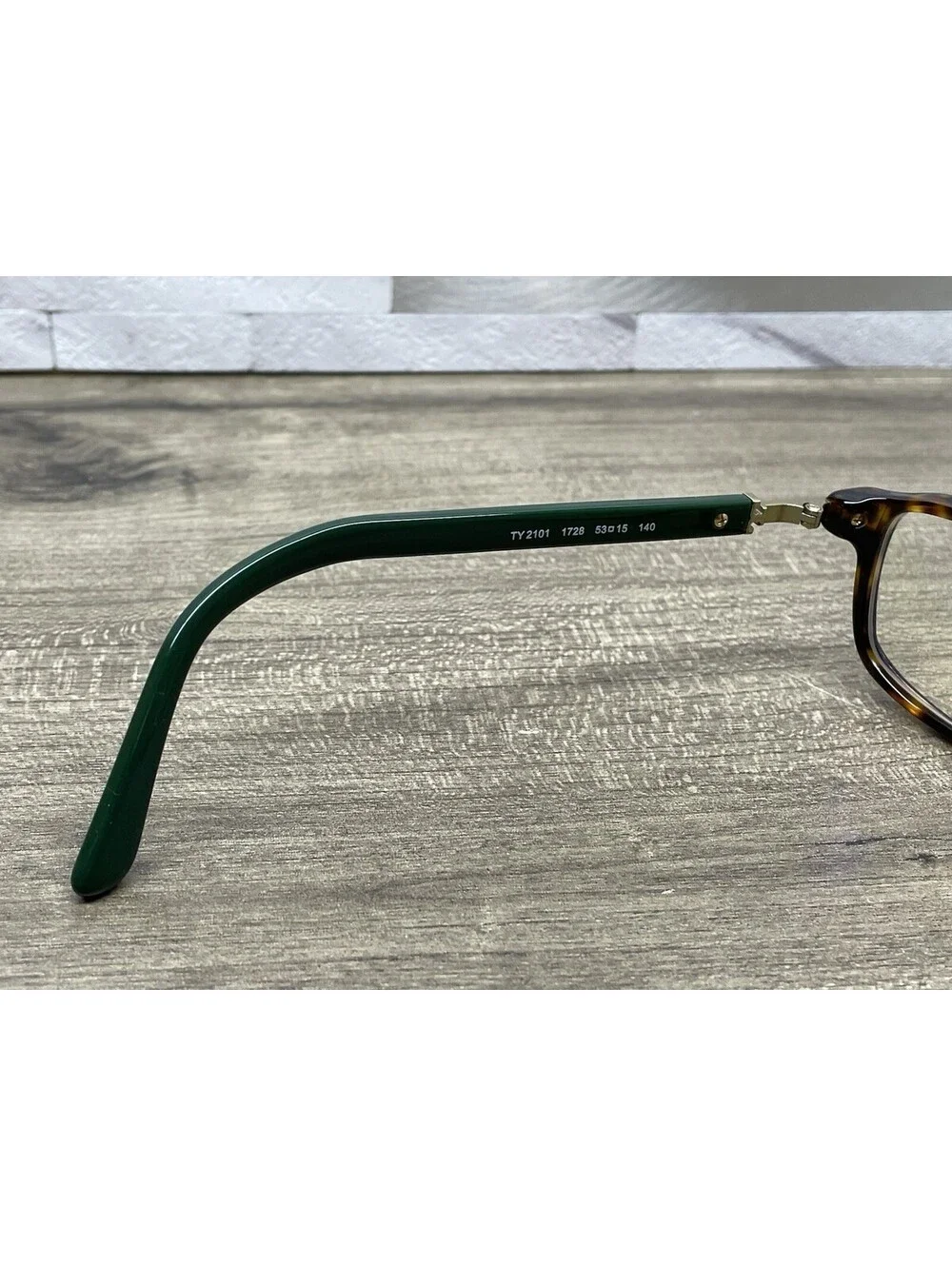 TORY BURCH TY2101 1728 Rectangle Green Tortoise Frames Only 53-15-140 Eyeglasses